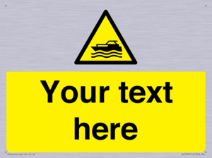 Custom Warning motorised watercraft